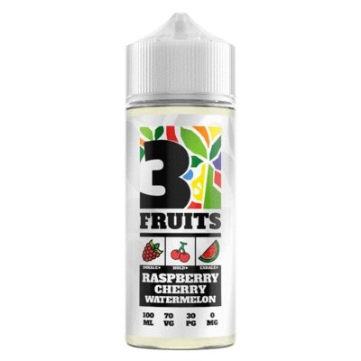 3 Fruits 100ml Shortfill-Raspberry Cherry Watermelon-vapeukwholesale