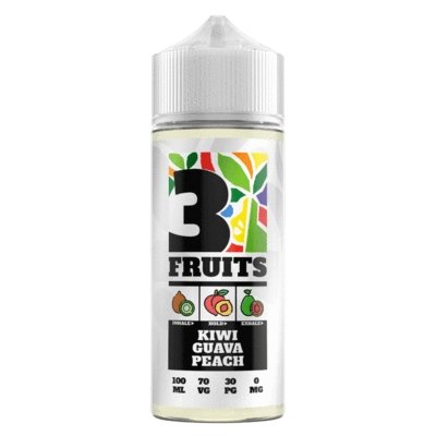 3 Fruits 100ml Shortfill-Kiwi Guava Peach-vapeukwholesale