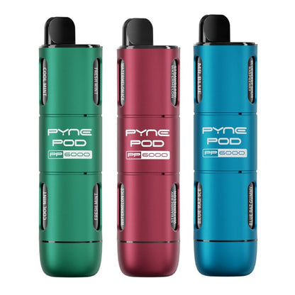 6 in 1 Pyne Pod  PP6000 Disposable Vape Pod Kit - Box of 5