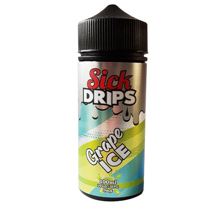 Sick Drips 100ml Shortfill-Grape Ice-vapeukwholesale