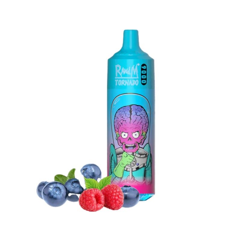 R and M Tornado 9000 Disposable Vape Pod Box of 10-Mr Blue-vapexwholesale