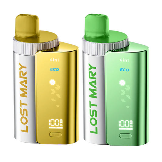 4 in 1 Lost Mary 3200 Puffs Pre-filled Pod Vape Kit - Box of 5