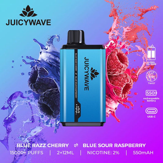 Juicy wave 15000 Disposable Vape Puff Pod Device - Box of 10