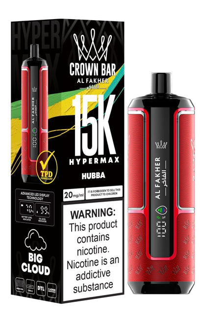 Al Fakher Hypermax 15k Puffs Disposable Vape (Box of 5) - Hubba - vapeukwholesale