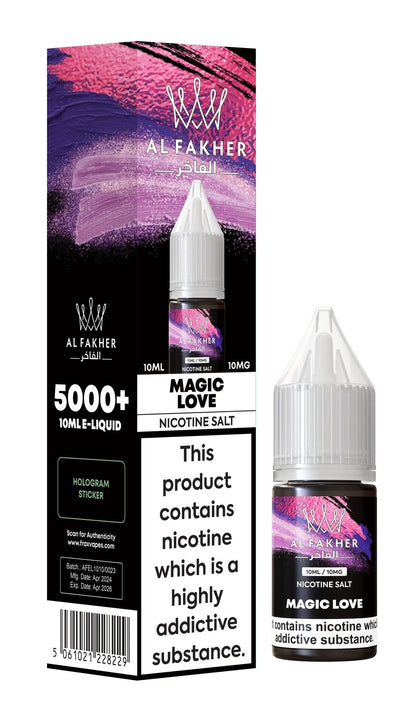 Al Fakher Nic Salt 10ml E-Liquid Box of 10-Magic Love-vapeukwholesale