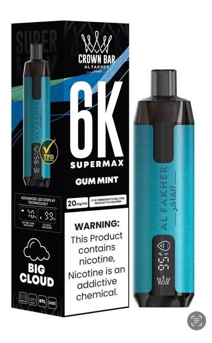 Al Fakher Supermax 6k Puffs Disposable Vape Pod Kit (Box of 5)