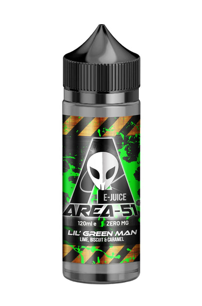 Area 51 Vape Juice 100ml E-liquids-Lil' Green Man-vapeukwholesale