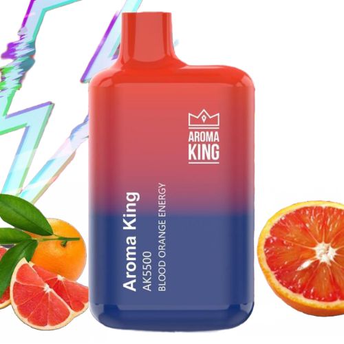 Aroma King AK5500 Disposable Vape Pod Box of 10-Blood Orange Energy-vapeukwholesale