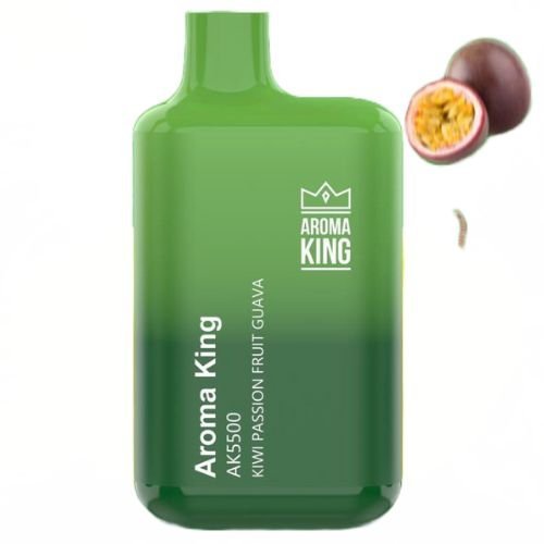 Aroma King AK5500 Disposable Vape Pod Box of 10-Kiwi Passion Fruit Guava-vapeukwholesale