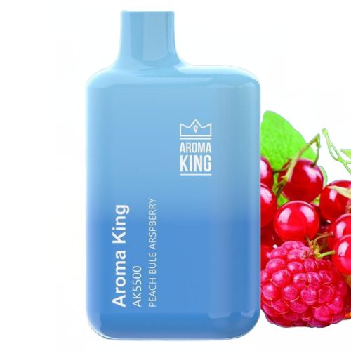 Aroma King AK5500 Disposable Vape Pod Box of 10-Peach Blue Raspberry-vapeukwholesale