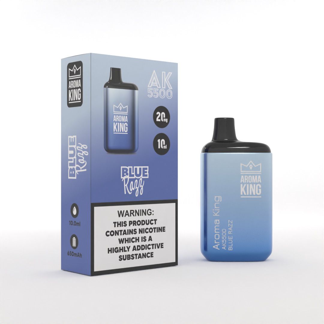 Aroma King AK5500 Metallic Disposable Vape Pod Box of 10