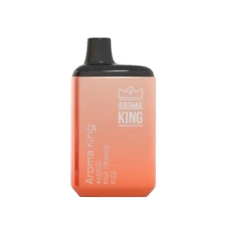 Aroma King AK5500 Metallic Disposable Vape Pod Box of 10-Pink orange fizz-vapeukwholesale