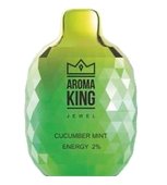 Aroma King Jewel 8000 Disposable Vape Pod Box of 10-Cucumber Mint Energy-vapeukwholesale