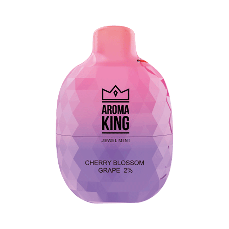 Aroma King Jewel Mini 600 Disposable Vape Pod - 0mg Box of 10-Cherry Blossom Grape-vapeukwholesale