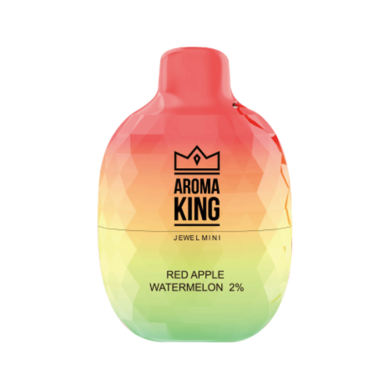 Aroma King Jewel Mini 600 Disposable Vape Pod - 0mg Box of 10-Red Apple Watermelon-vapeukwholesale