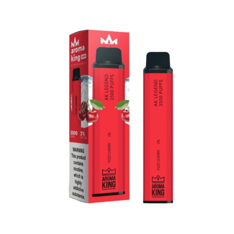 Aroma King Legend 3500 Disposable Vape Pod Box of 10-Fizzy cherry *New*-vapeukwholesale