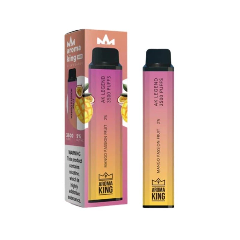 Aroma King Legend 3500 Disposable Vape Pod Box of 10-Mango Passion Fruit-vapeukwholesale