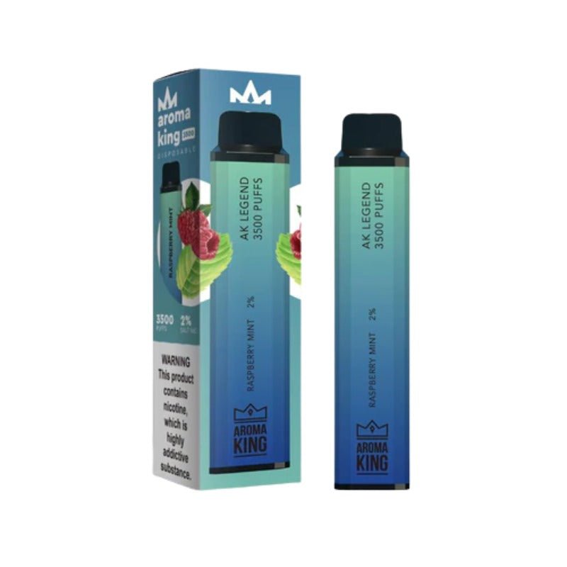 Aroma King Legend 3500 Disposable Vape Pod Box of 10-Raspberry Mint-vapeukwholesale