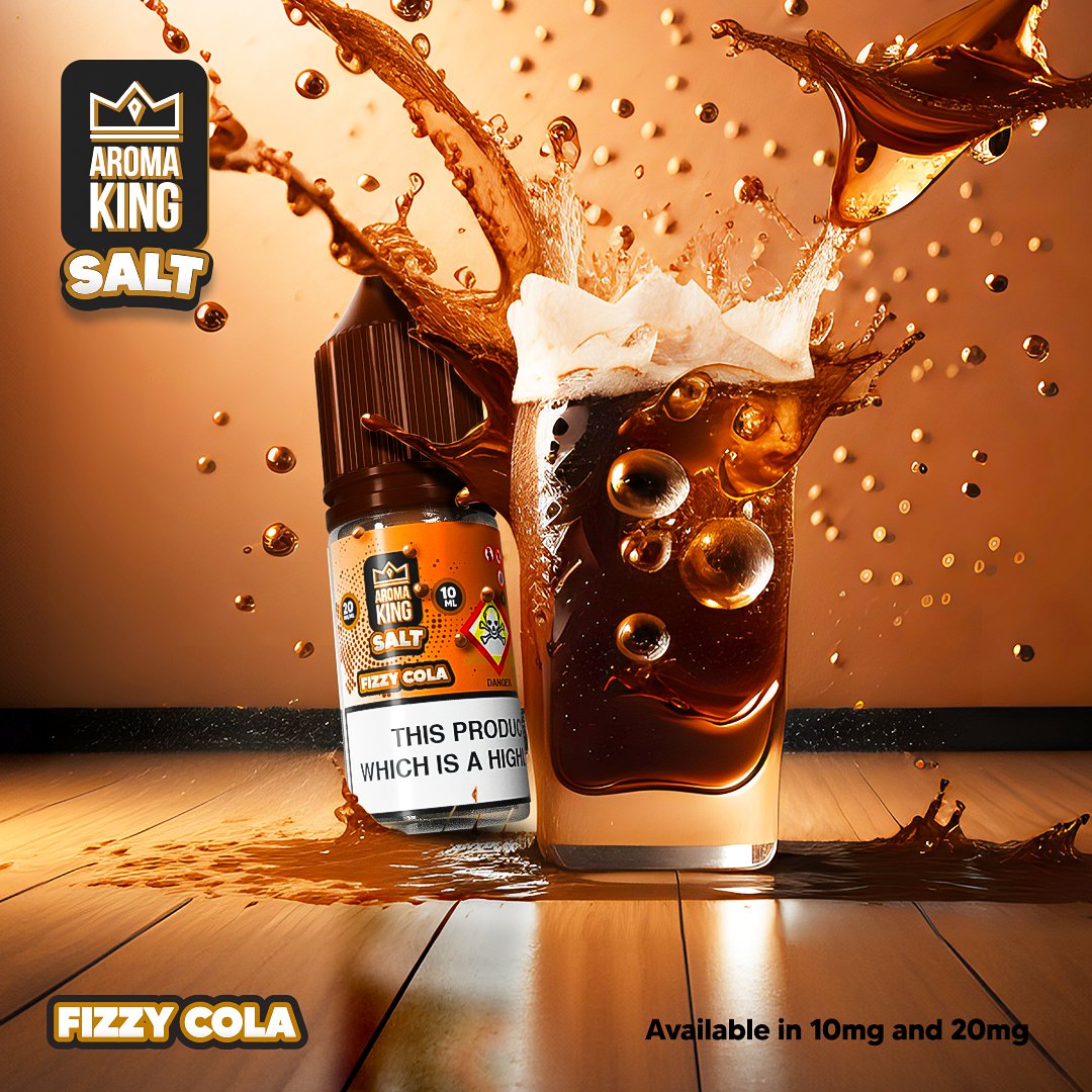 Aroma King Nic Salts 10ml E-liquids - Box of 10-Fizzy Cola-vapeukwholesale