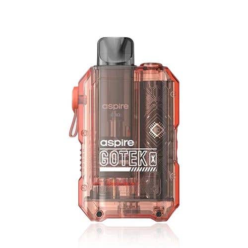 Aspire - Gotek X Pod Vape Kit-Translucent Orange-vapeukwholesale