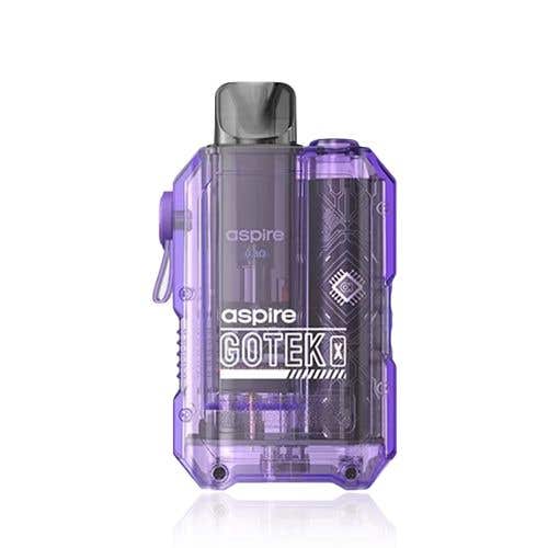 Aspire - Gotek X Pod Vape Kit-Translucent Violet-vapeukwholesale