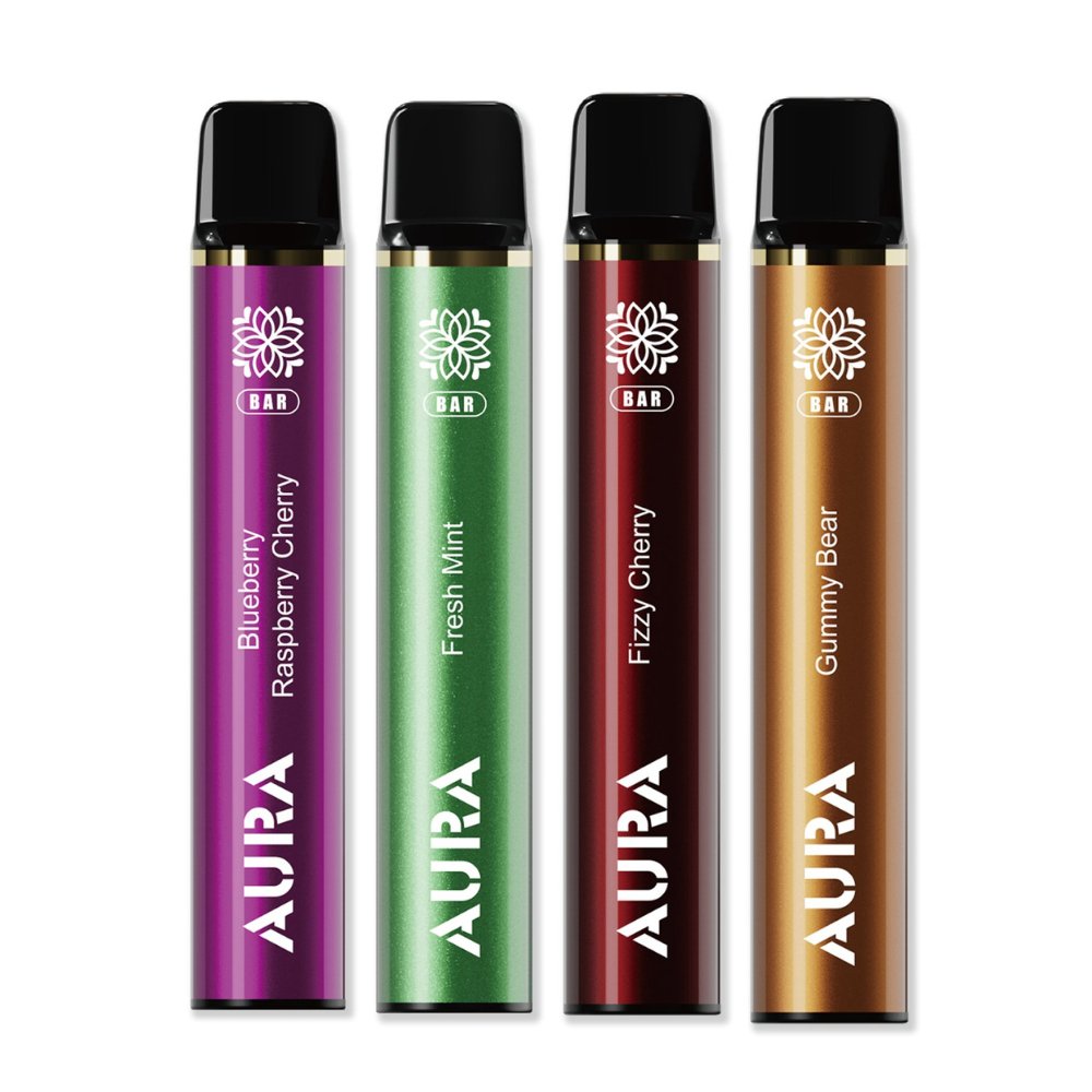 Aura Bar by Crystal Prime 600 Puffs Disposable Vape Pod - Box of 10