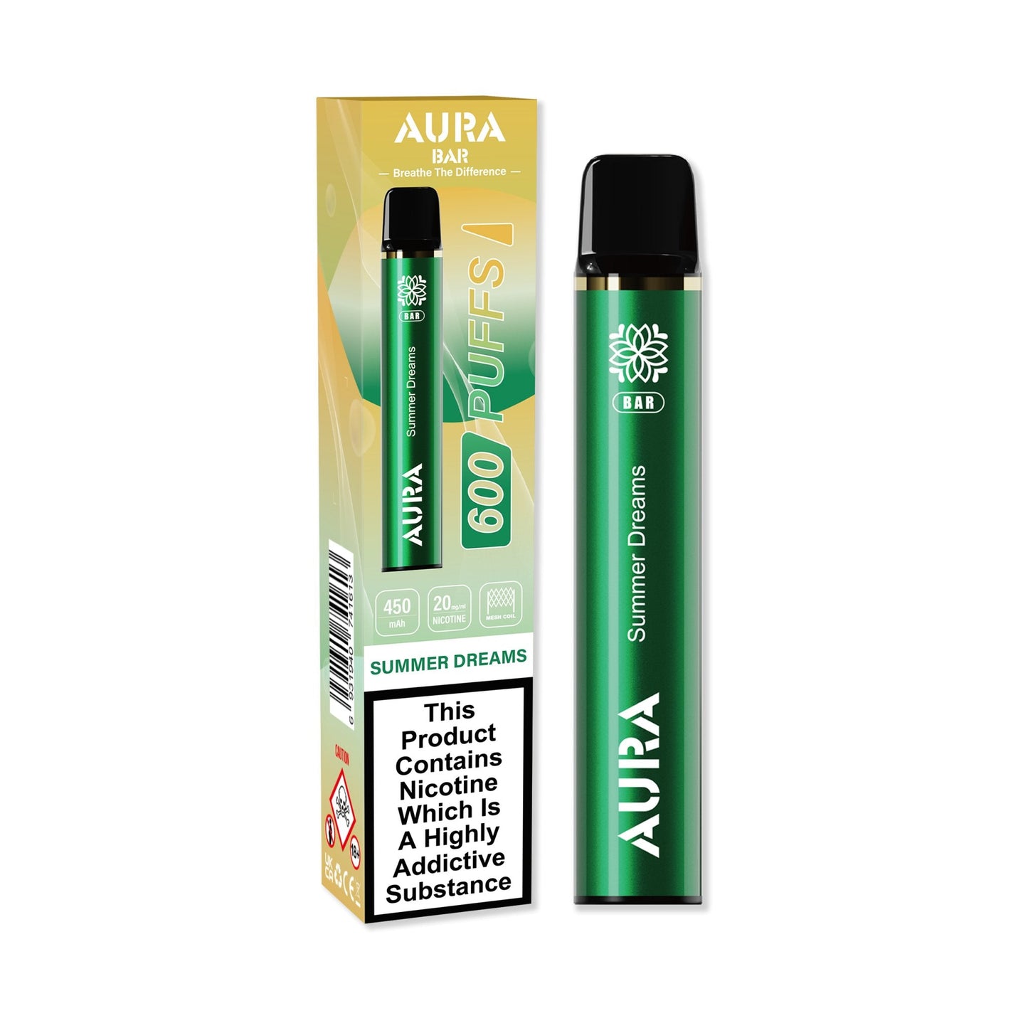 Aura Bar 600 Puffs Disposable Vape Pod Box of 10-Summer Dreams-vapeukwholesale