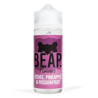 Bear Flavour 100ml E-Liquid Shortfill-Lychee Pineapple & Passionfruit-vapeukwholesale