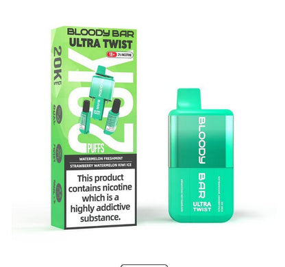 Bloody Bar Ultra Twist 20000 Puffs Disposable Vape - Box of 5