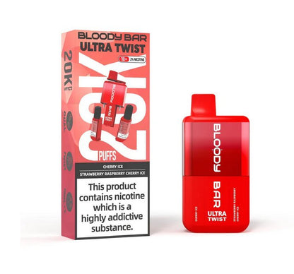 Bloody Bar Ultra Twist 20000 Puffs Disposable Vape - Box of 5