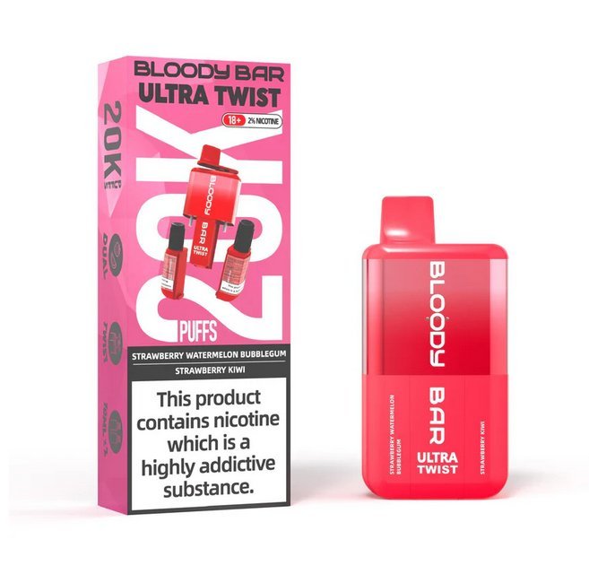 Bloody Bar Ultra Twist 20000 Puffs Disposable Vape - Box of 5