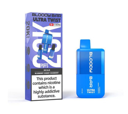 Bloody Bar Ultra Twist 20000 Puffs Disposable Vape - Box of 5