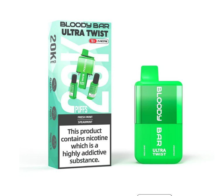 Bloody Bar Ultra Twist 20000 Puffs Disposable Vape - Box of 5