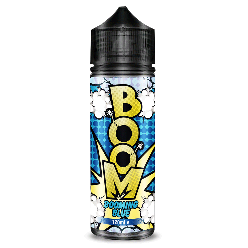 Boom 100ml E-liquids Shortfill-Booming Blue-vapeukwholesale