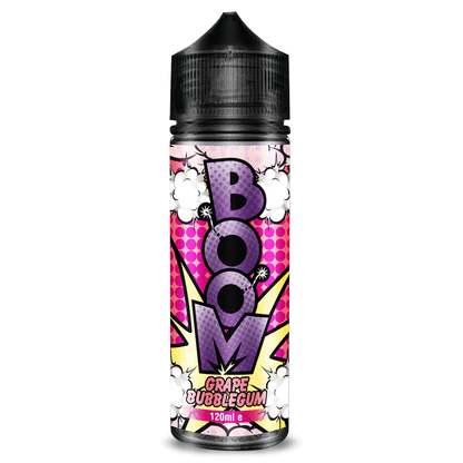 Boom 100ml E-liquids Shortfill-Grape Bubblegum-vapeukwholesale