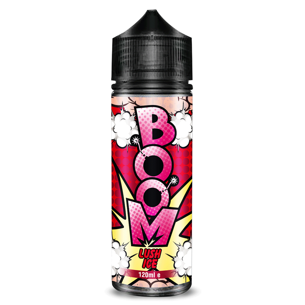 Boom 100ml E-liquids Shortfill-Lush Ice-vapeukwholesale