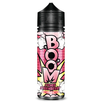 Boom 100ml E-liquids Shortfill-Lychee Strawberry-vapeukwholesale