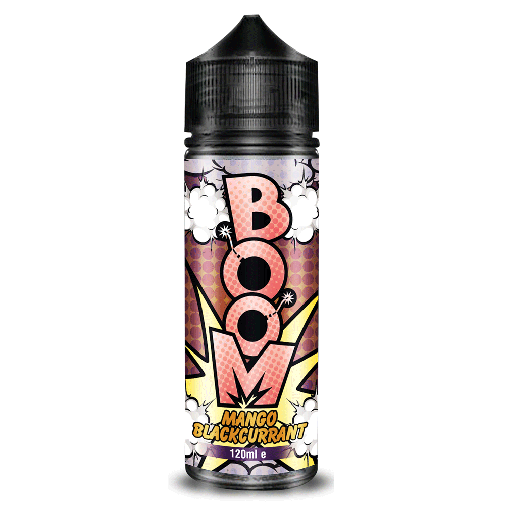 Boom 100ml E-liquids Shortfill-Mango Blackcurrant-vapeukwholesale