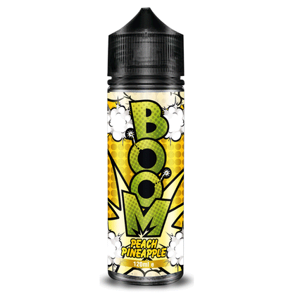 Boom 100ml E-liquids Shortfill-Peach Pineapple-vapeukwholesale