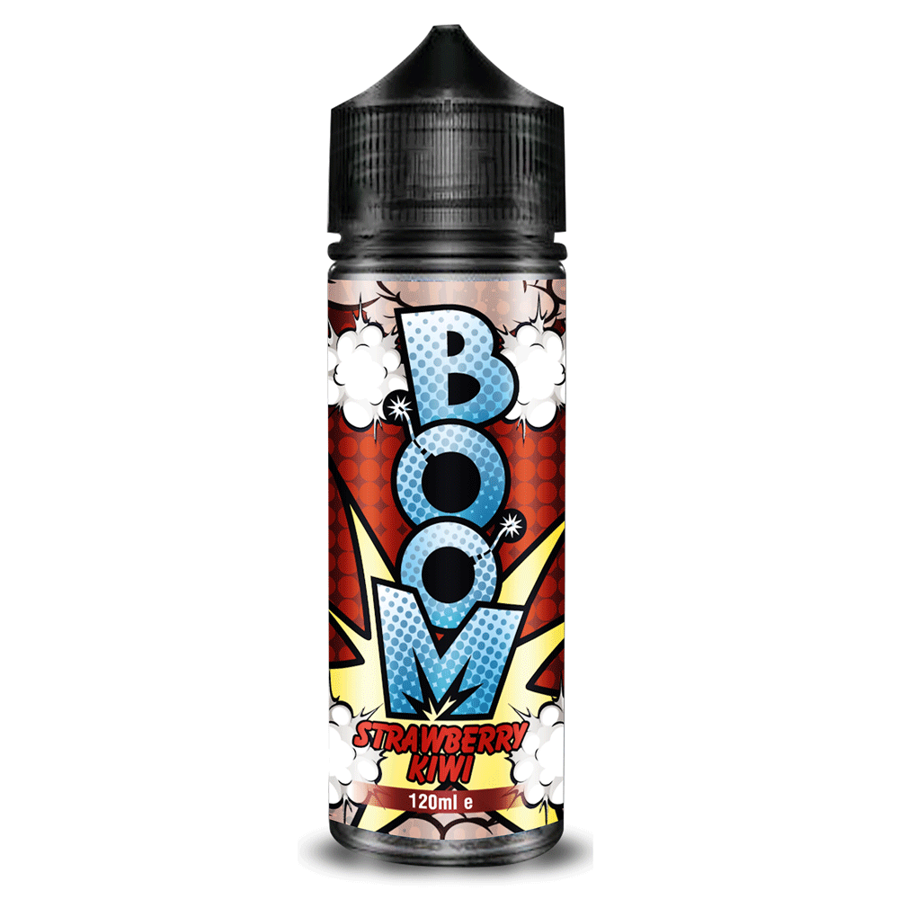 Boom 100ml E-liquids Shortfill-Strawberry Kiwi-vapeukwholesale