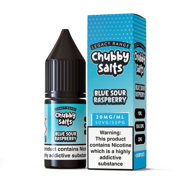 Chubby Salt 10ml E-liquids Nic Salts - Box of 10-Blue Sour Raspberry-vapeukwholesale