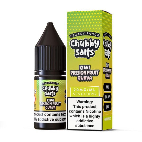 Chubby Salt 10ml E-liquids Nic Salts - Box of 10-Kiwi Passion Fruit Guava-vapeukwholesale