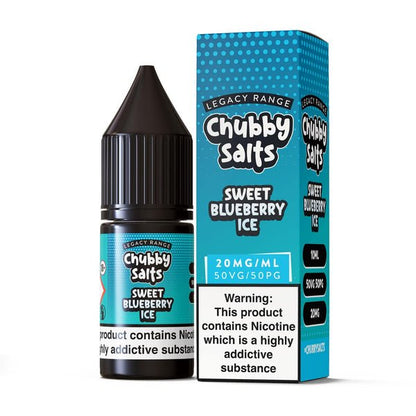 Chubby Salt 10ml E-liquids Nic Salts - Box of 10-Sweet Blueberry Ice-vapeukwholesale