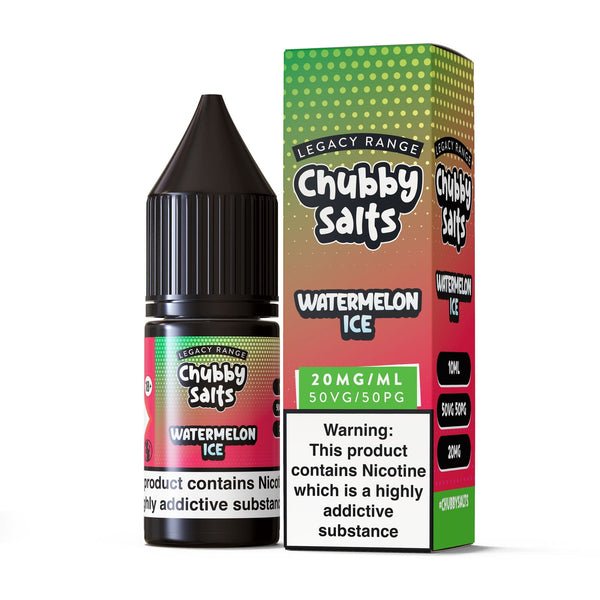 Chubby Salt 10ml E-liquids Nic Salts - Box of 10-Watermelon Ice-vapeukwholesale