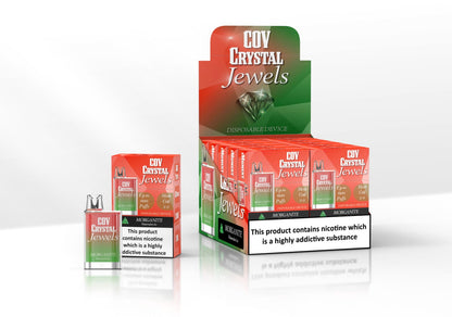 COV Crystal Jewels 600 Puff Disposable Vape Pod-Pack of 10-Watermelon Ice-vapeukwholesale