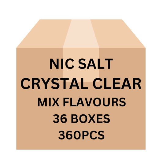 Crystal Clear Salt Mix Flavours Carton (36 Boxes ) 360pcs