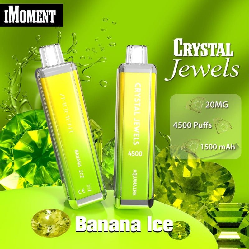 Crystal Jewels 4500 Disposable Vape Pod-Box of 10-Banana Ice-vapeukwholesale