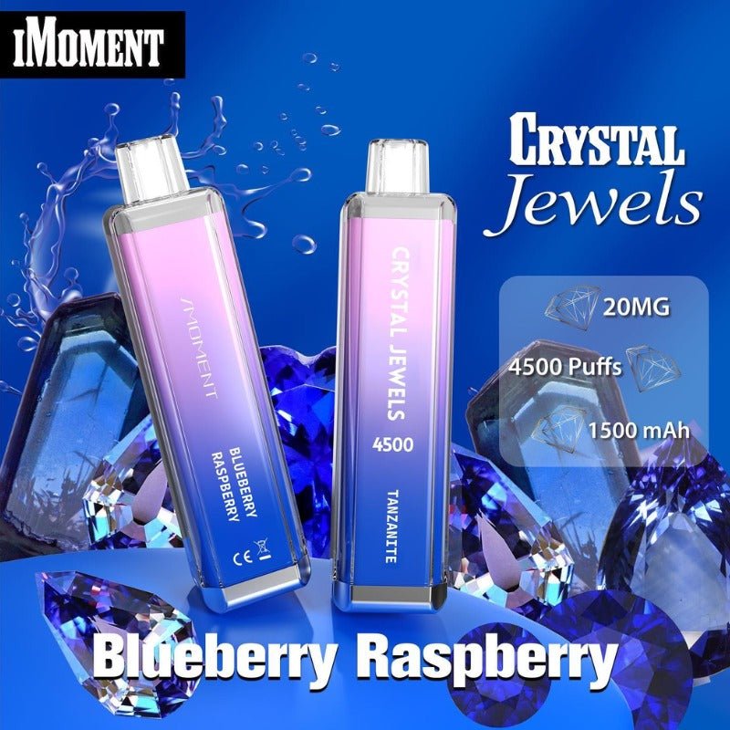 Crystal Jewels 4500 Disposable Vape Pod-Box of 10-Blueberry Raspberry-vapeukwholesale