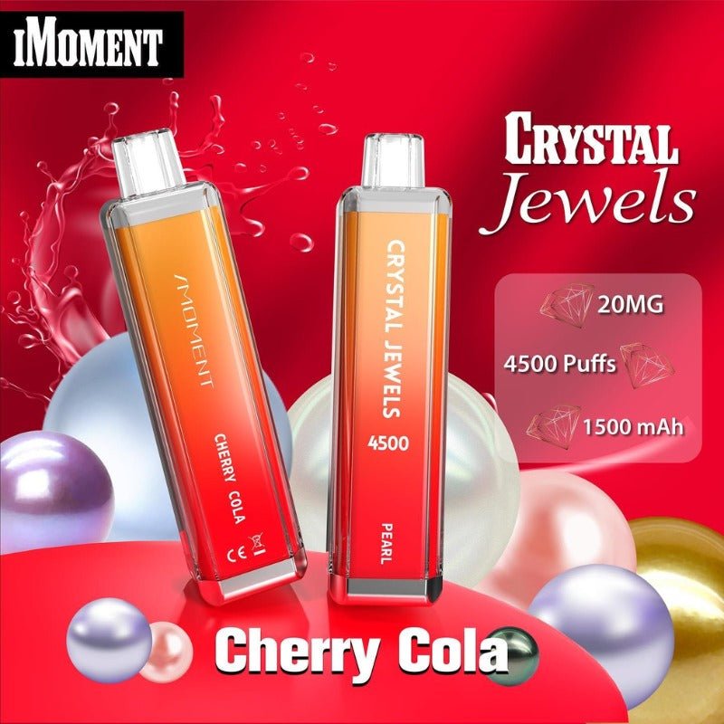 Crystal Jewels 4500 Disposable Vape Pod-Box of 10-Cherry Cola-vapeukwholesale