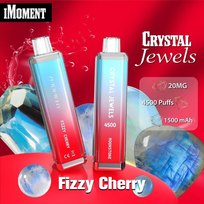 Crystal Jewels 4500 Disposable Vape Pod-Box of 10-Fizzy Cherry-vapeukwholesale